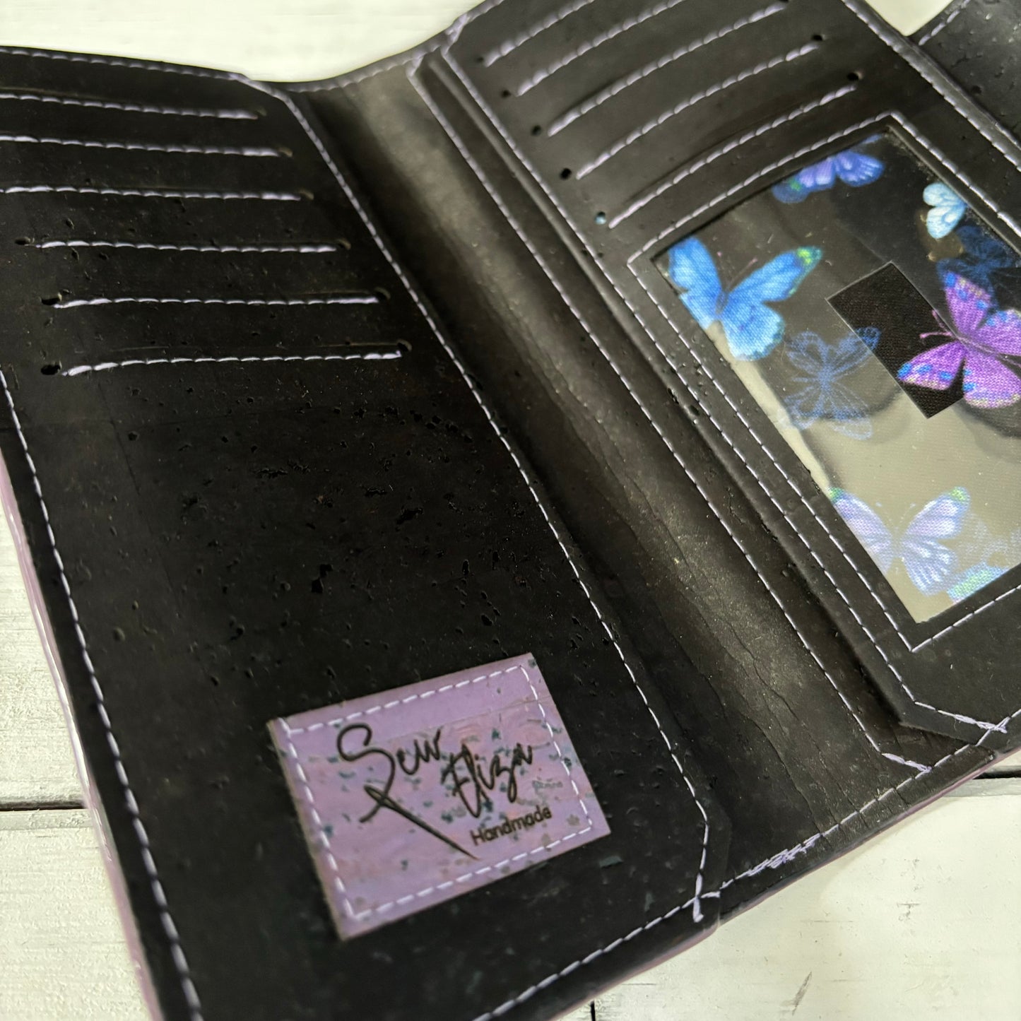 Tall Wallet - Black Cork