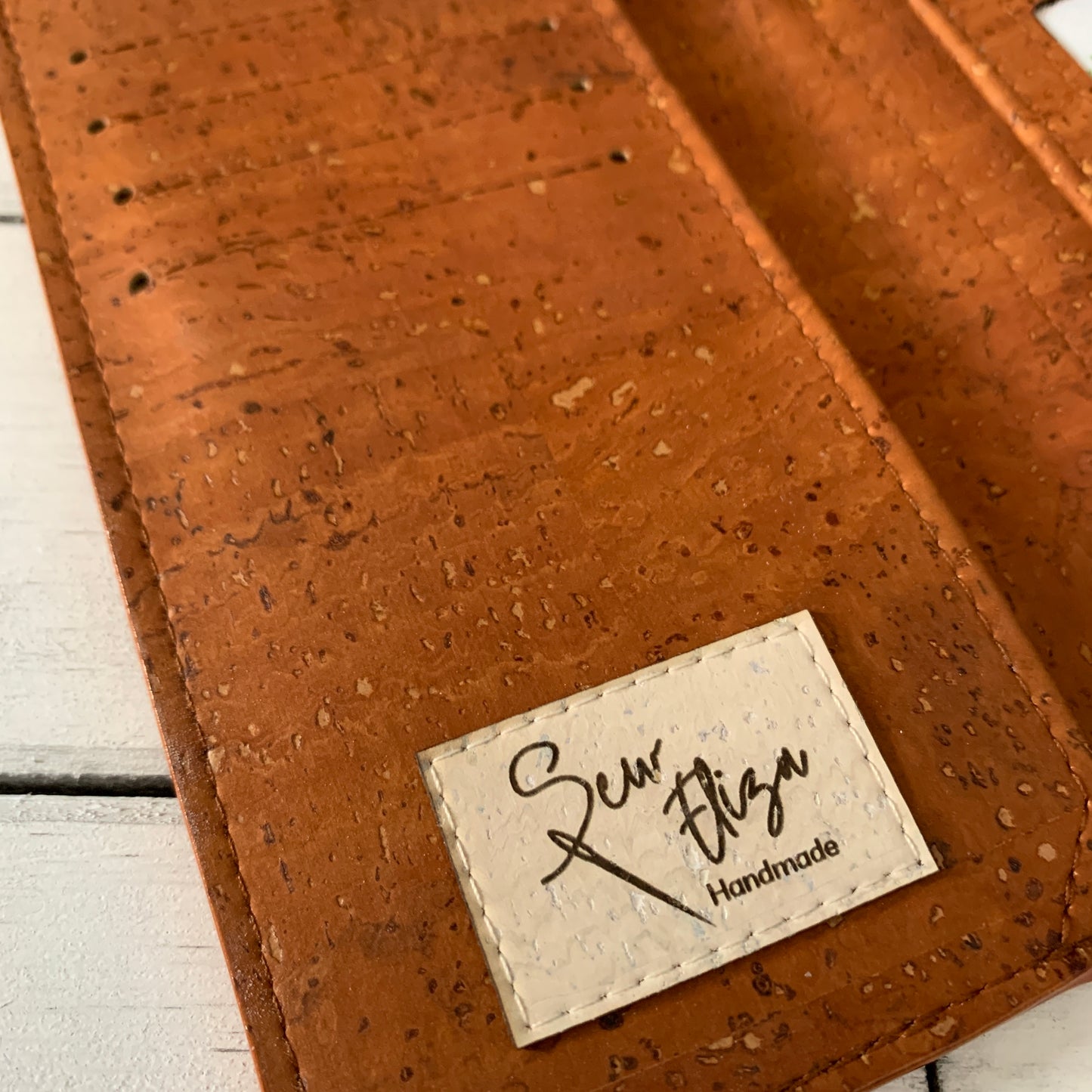 Tall Wallet - Cappuccino Cork