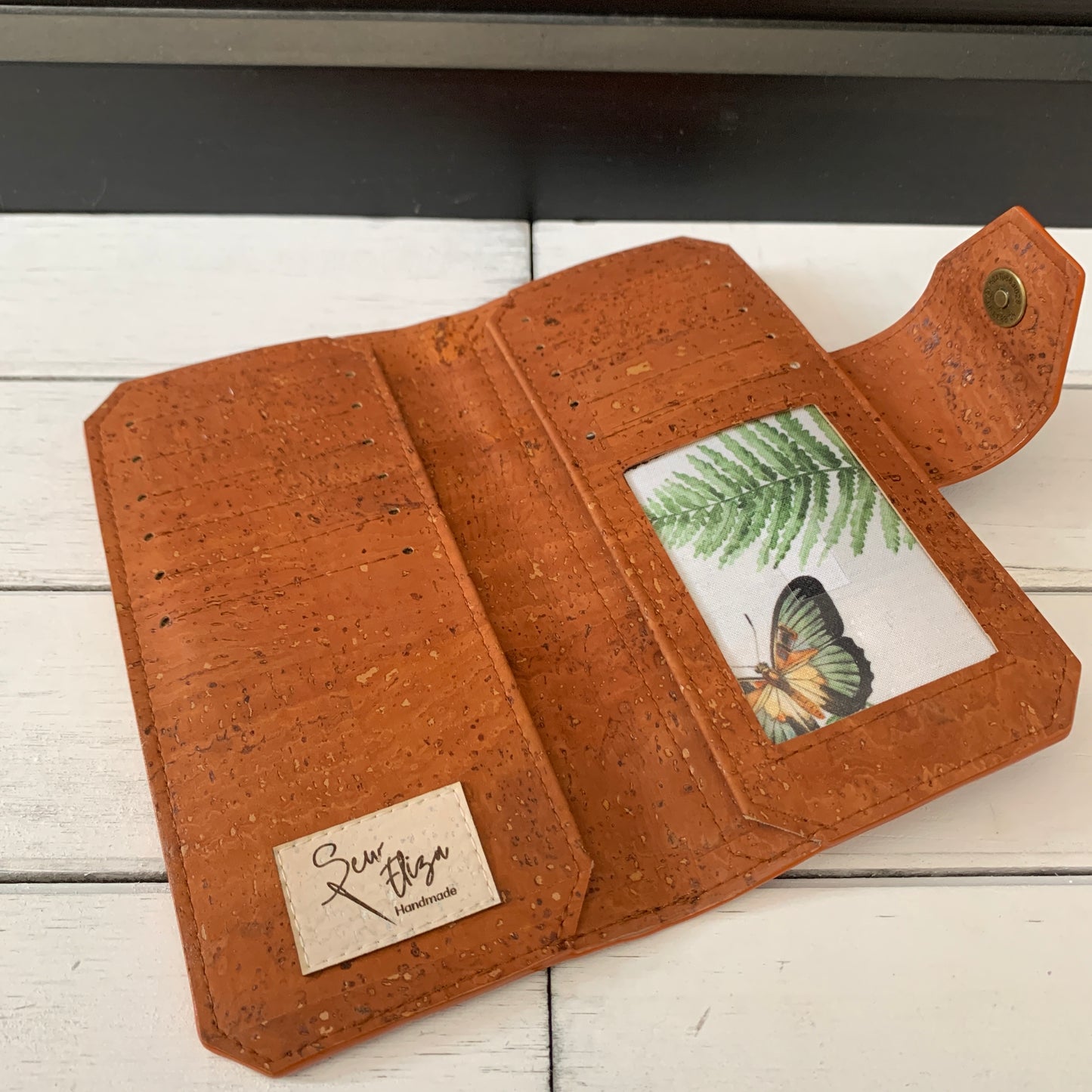 Tall Wallet - Cappuccino Cork