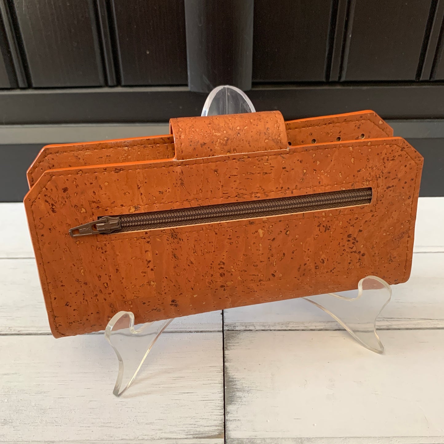 Tall Wallet - Cappuccino Cork