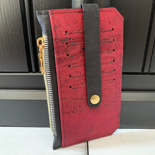 Purse Pal - Wine Red and Black Cork