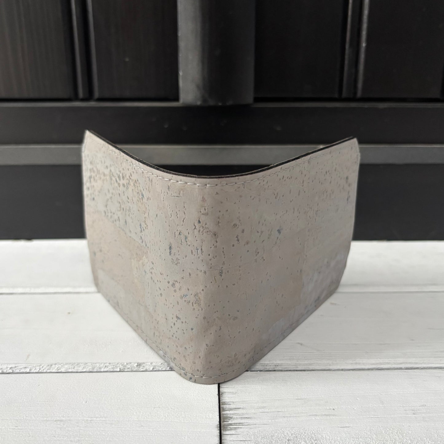 Bifold Wallet - Light Grey Cork