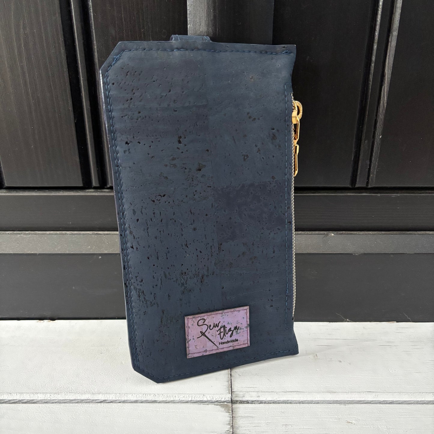 Purse Pal - Tropical Butterfly and Navy Cork