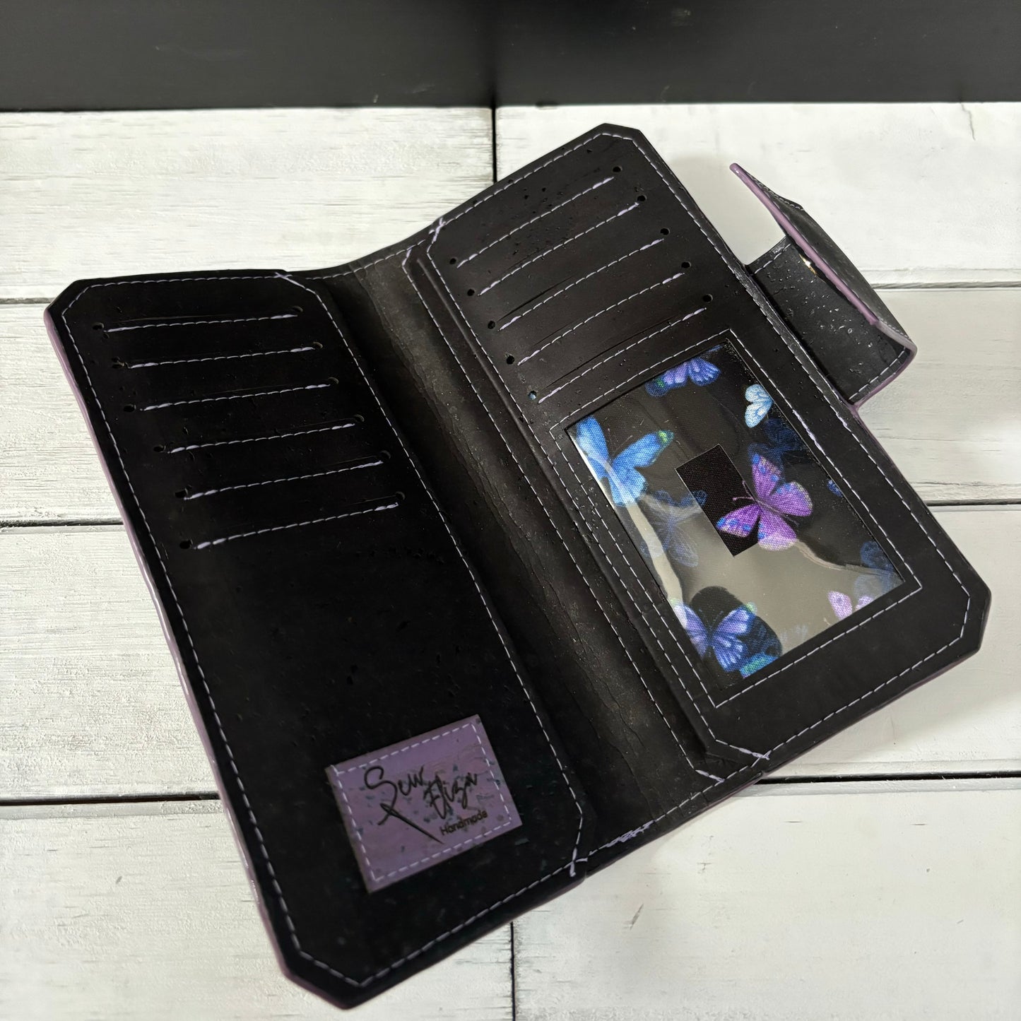 Tall Wallet - Black Cork