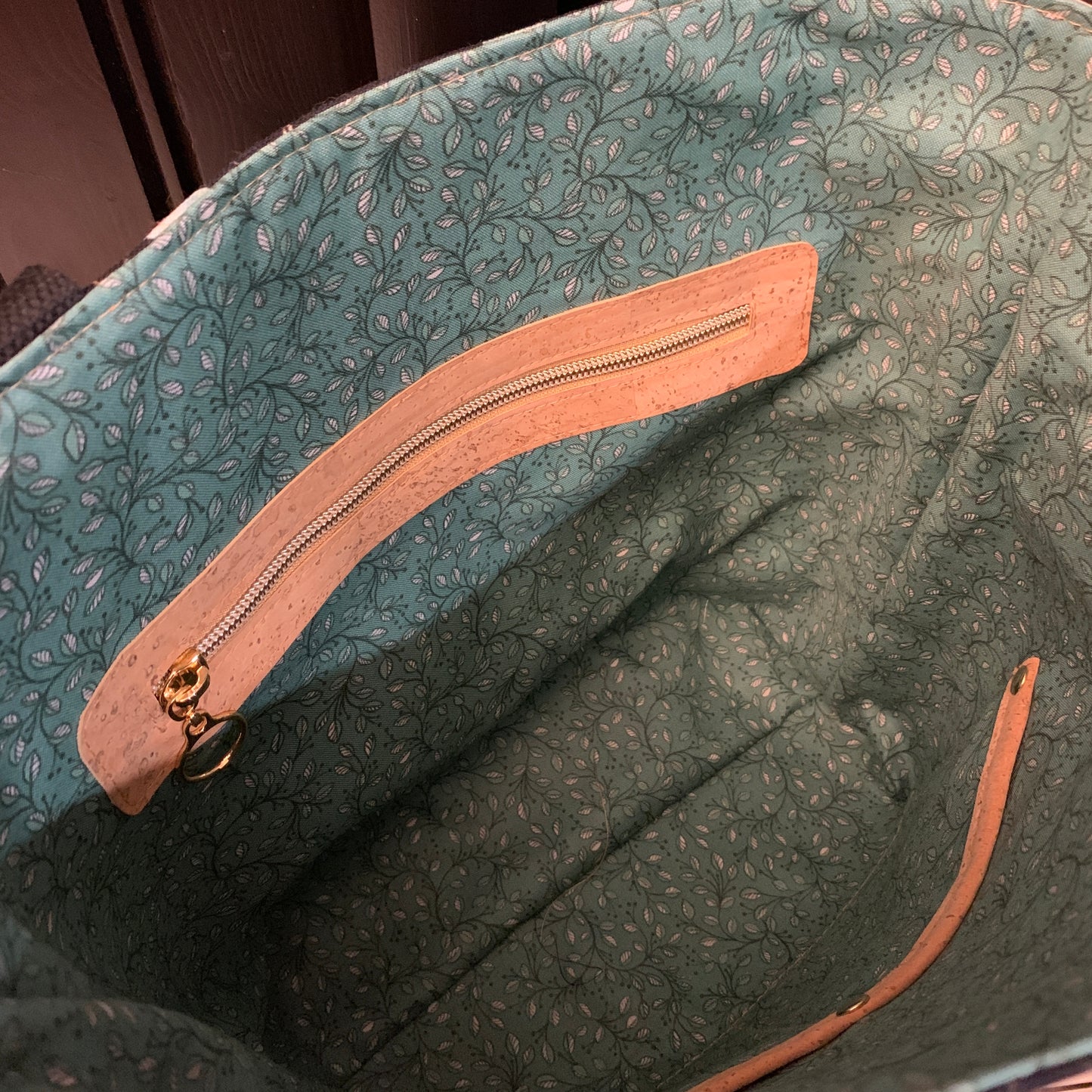 Tuesday Tote - Natural Cork and Eucalyptus Canvas