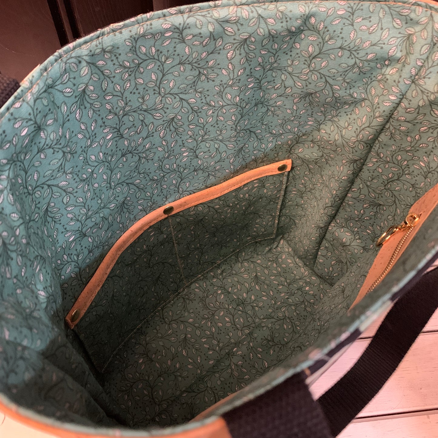 Tuesday Tote - Natural Cork and Eucalyptus Canvas