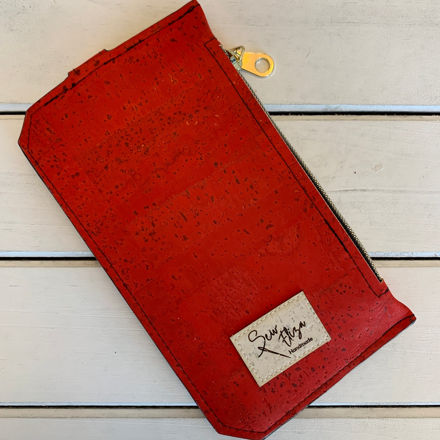 Purse Pal - Leopard Print and Candy Red Cork version 1