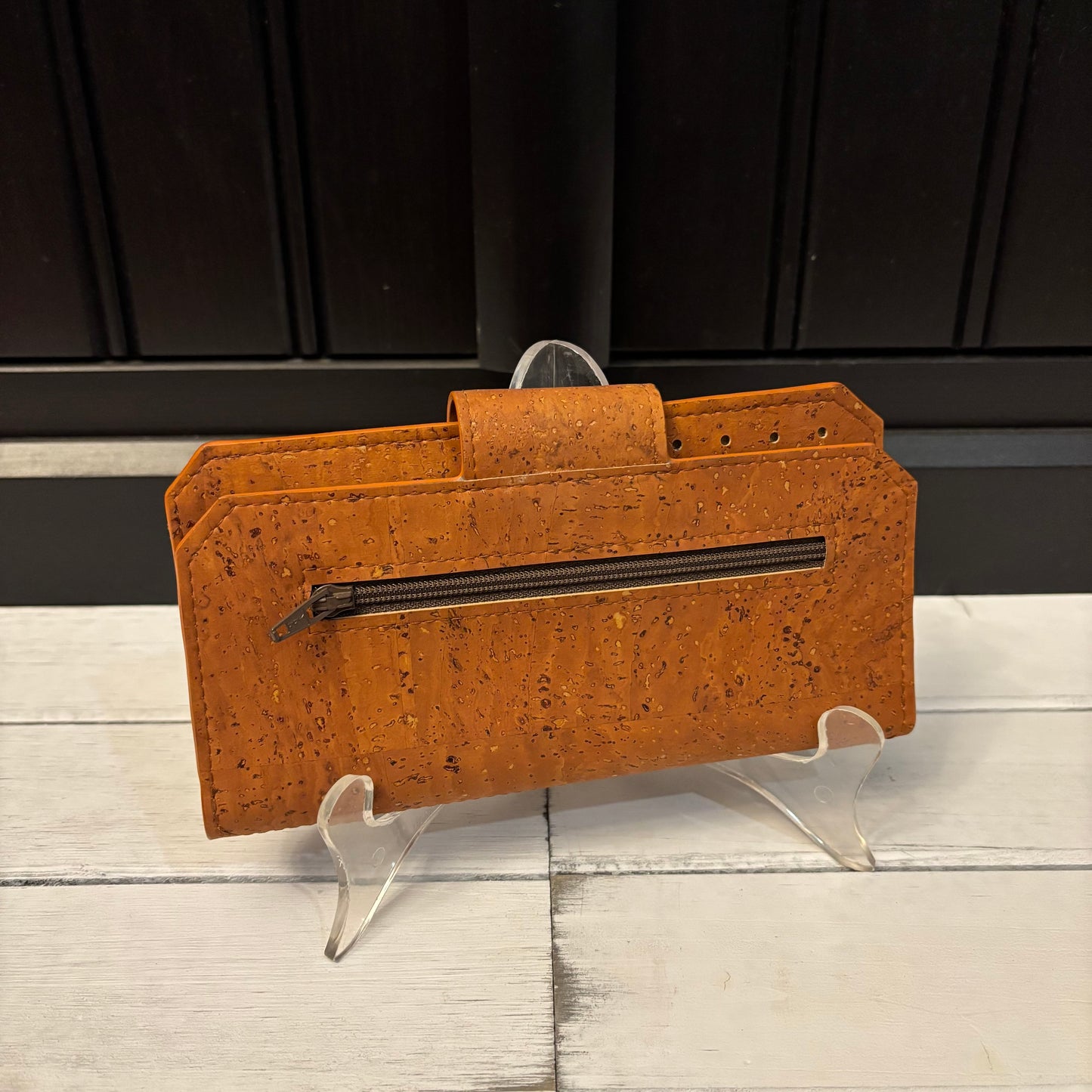 Tall Wallet - Cappuccino Cork