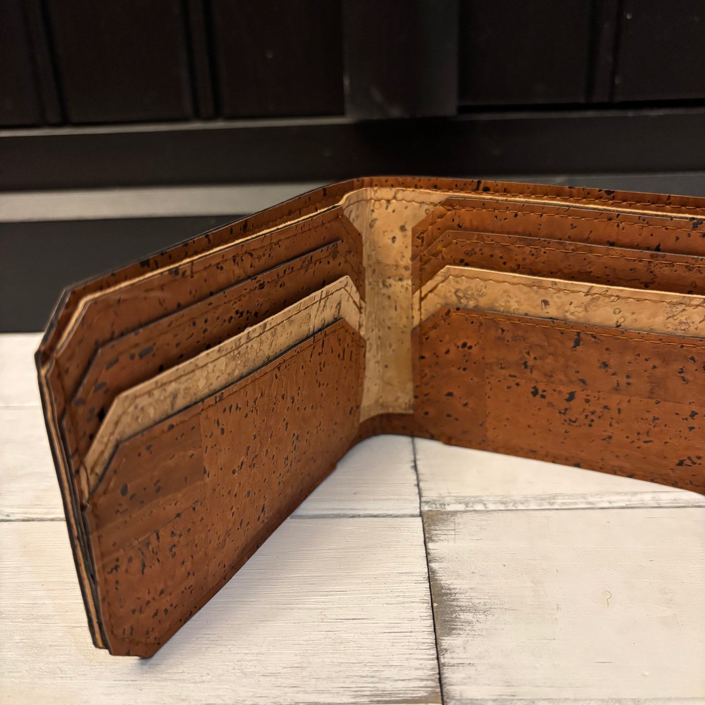 Bifold Wallet - Mixed Browns Cork