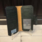 Tall Wallet - Dragonfly and Forest Green Cork