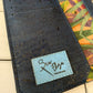 Tall Wallet - Tropical Butterfly and Navy Cork