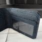 Bifold Wallet with ID Window - Navy Cork