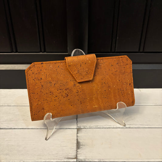 Tall Wallet - Cappuccino Cork