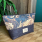 Open Wide Pouch - Small - Marble and Chocolate Brown