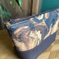 Open Wide Pouch - Small - Marble and Chocolate Brown