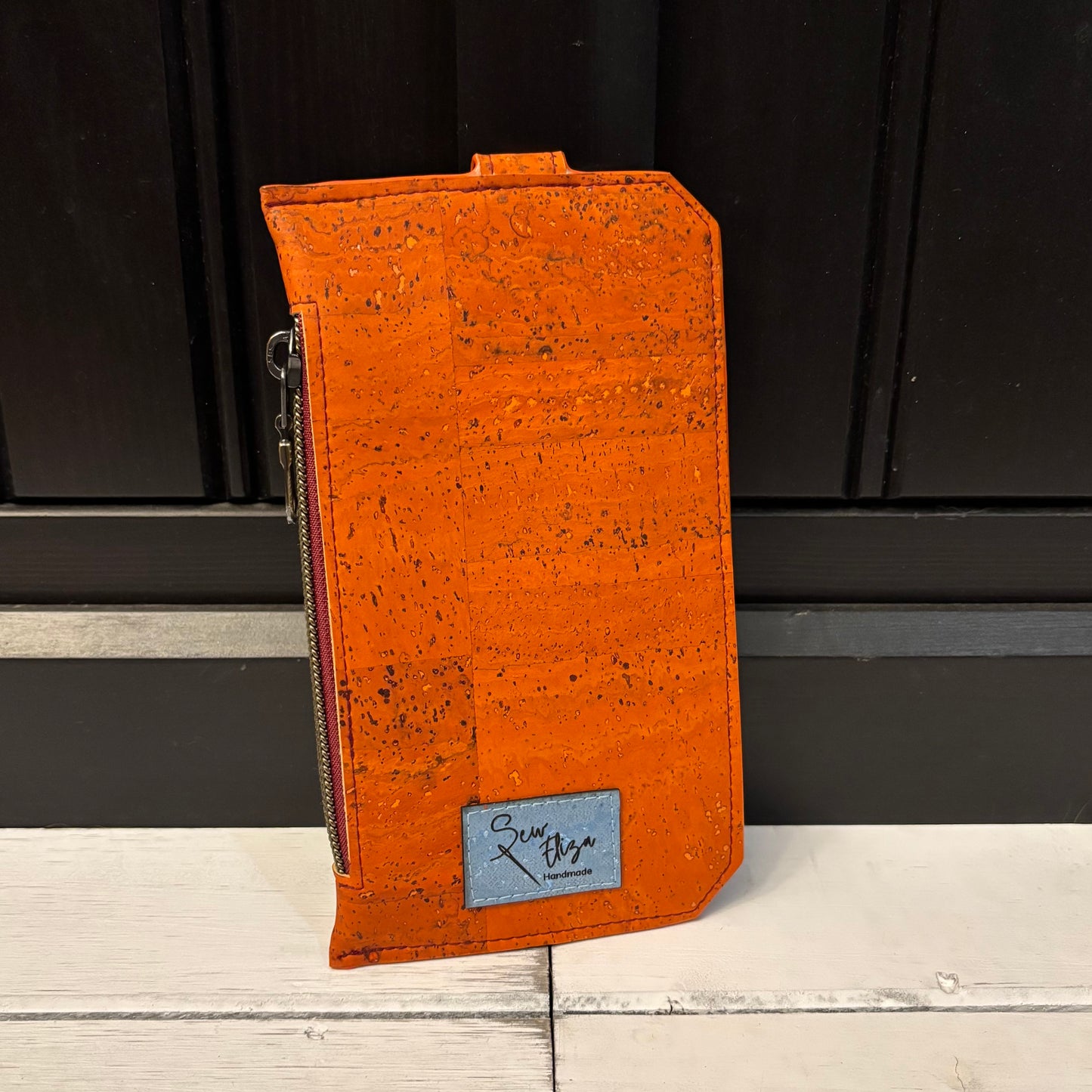 Purse Pal - Fall Leaves and Orange Cork