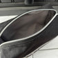 Isabella Pouch - Gilded Grey Cork and Black Waxed Canvas version 1