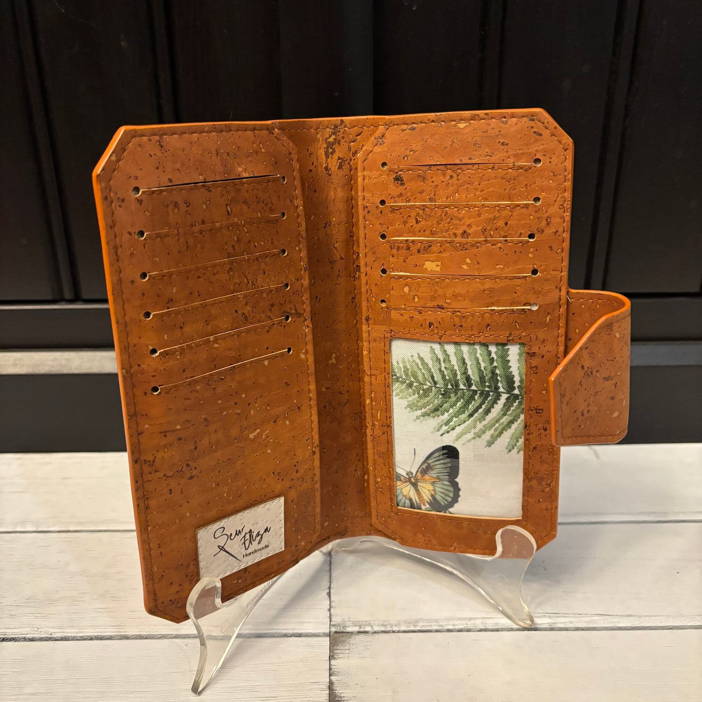 Tall Wallet - Cappuccino Cork