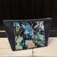 Oleander Pouch - Navy Piñatex and Floral Waterproof Canvas