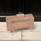 Tall Wallet - Pink Cork