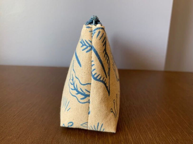 Canvas Pencil Case - Forest and Blue