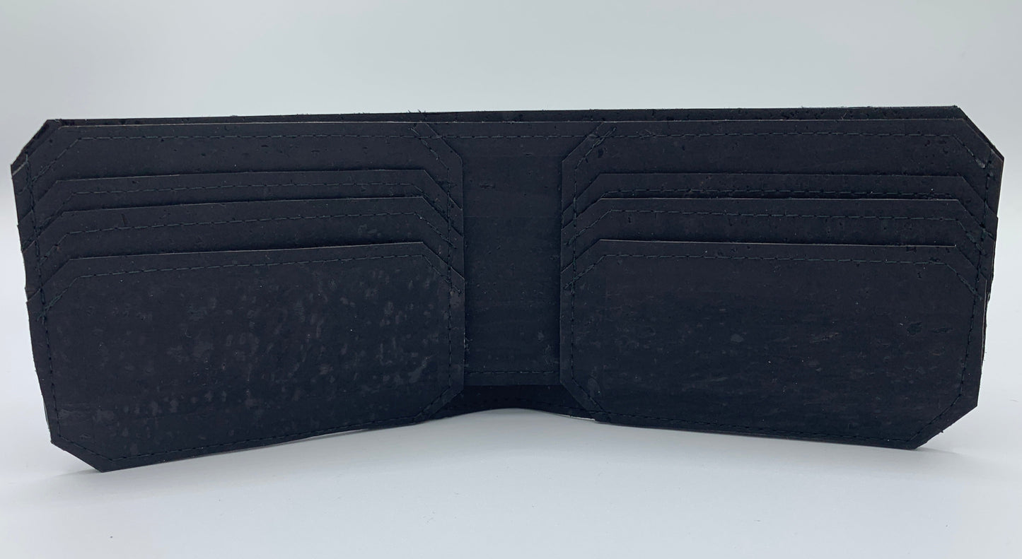 Bifold Wallet - Black Cork