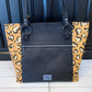 Muerqo Tote - Leopard Heart Canvas and Black Cork